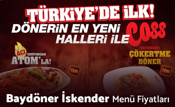 Baydöner İskender Türkiye Menu Price