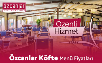 Özcanlar Köfte Türkiye Menu Price